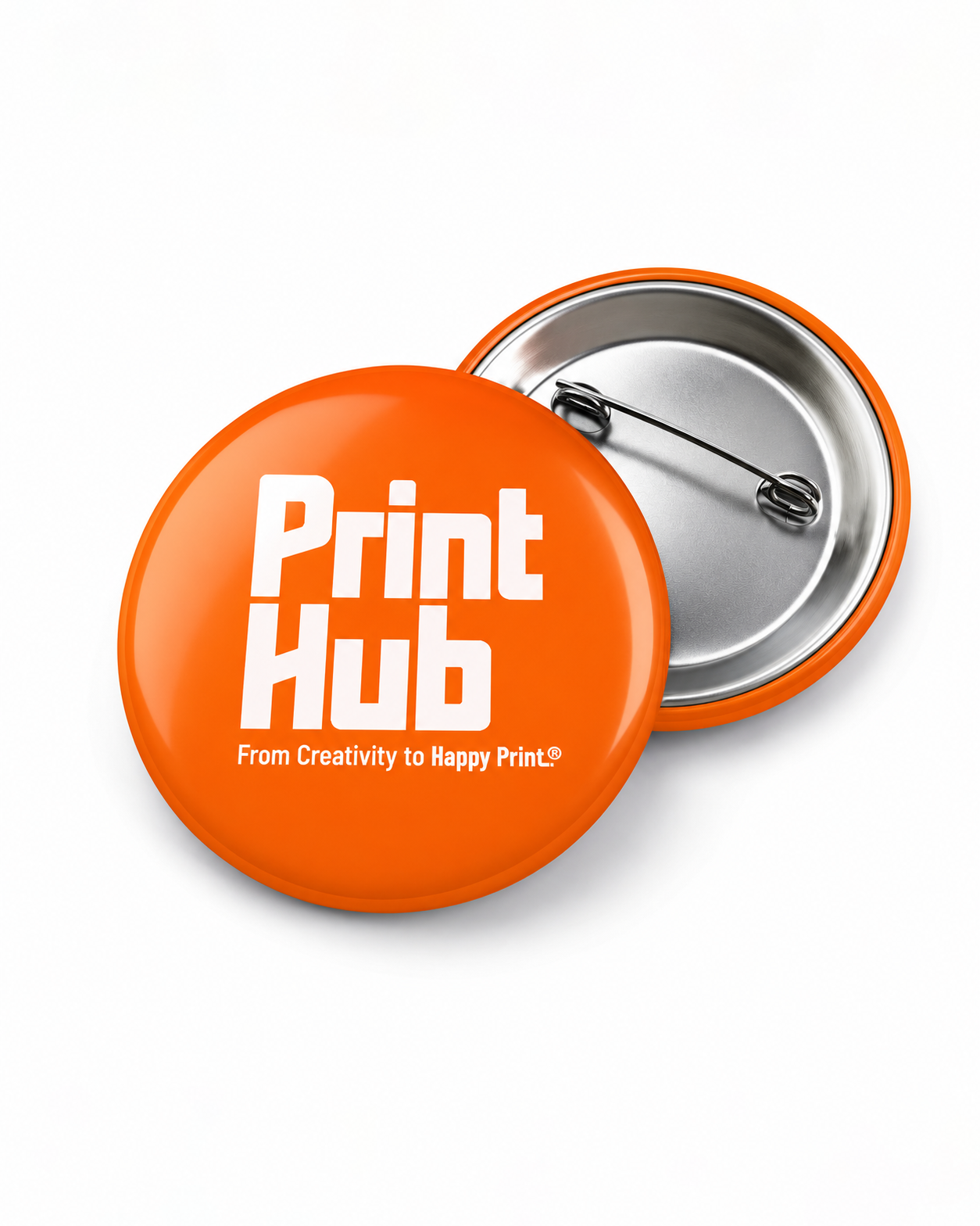 55mm Custom Round Badge – Premium Metal Pin Badge (100 pcs)
